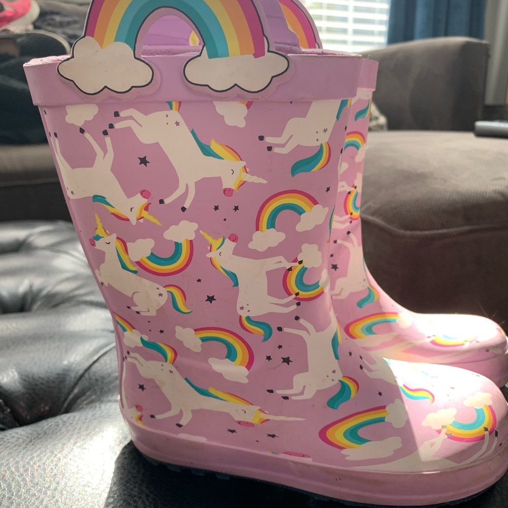 Girls Size 10 rain boots